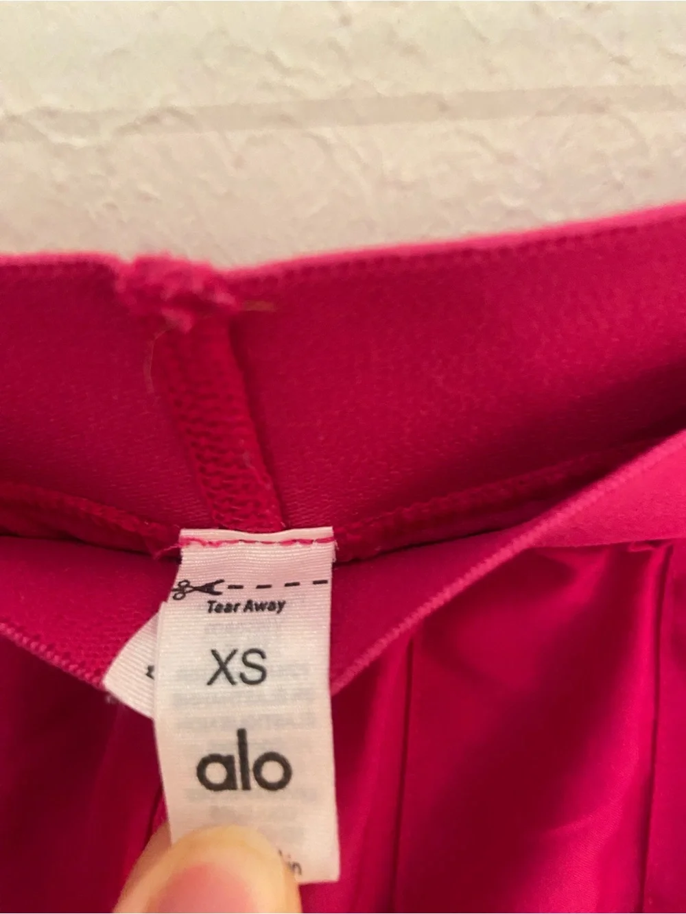 Alo Yoga Varsity Tennis Skirt Magenta Crush Pink Pleated Skort XS